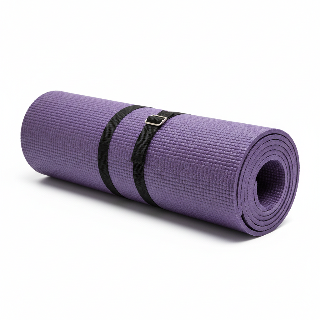 Premium yoga mat with carrying strap