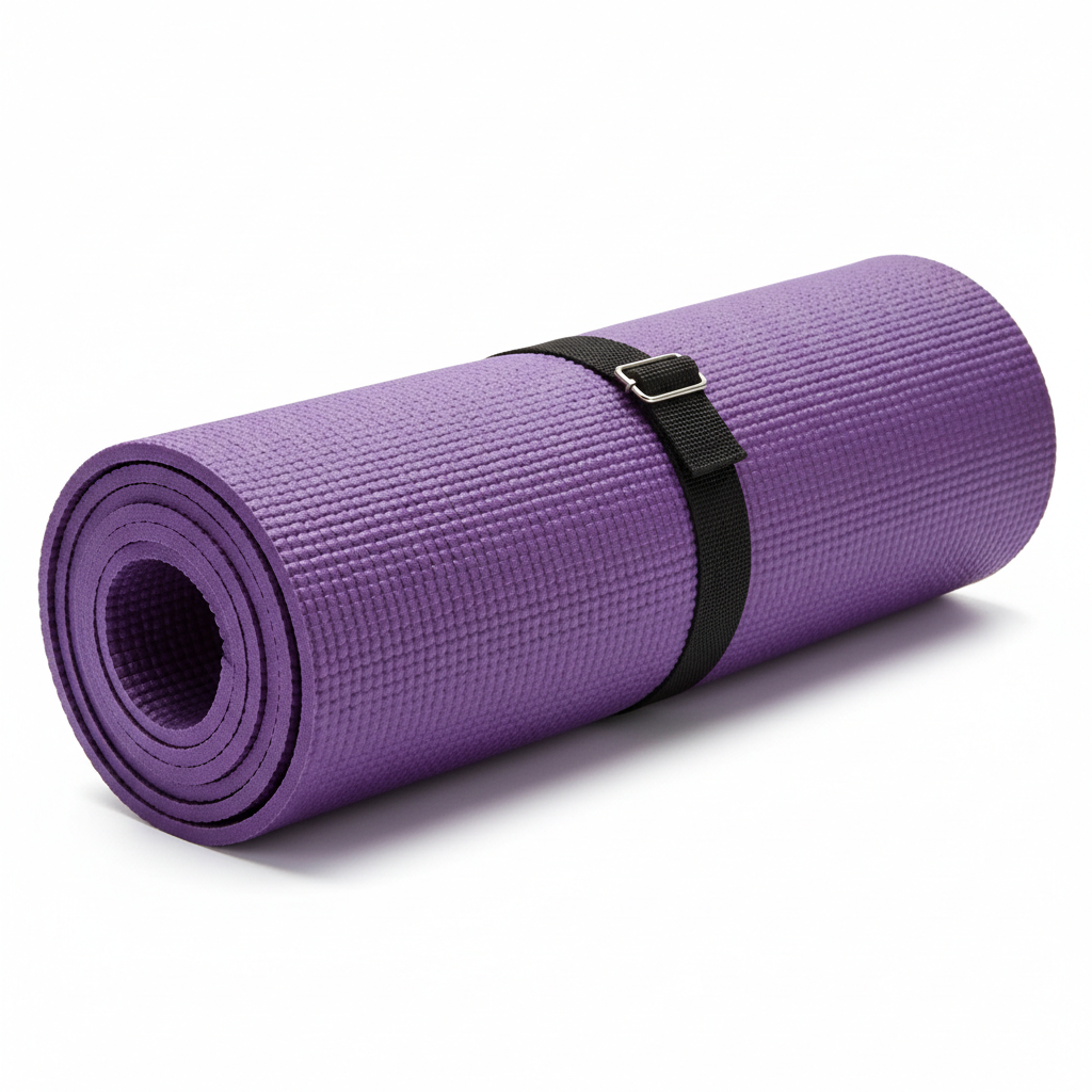 Premium yoga mat with carrying strap